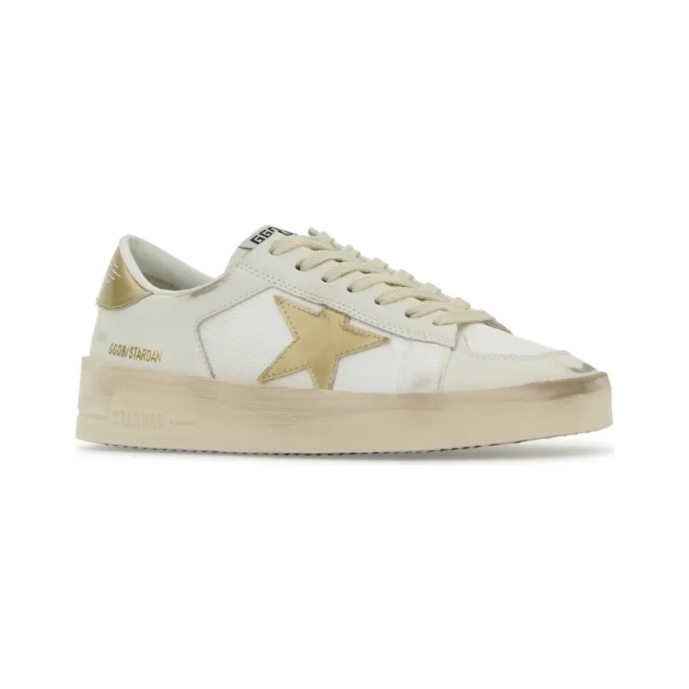 Golden Goose 
White Leather Stardan Sneakers sz 38